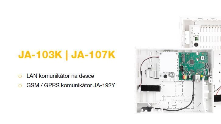 JA-103KY-LTE Ústředna s LAN a GSM komunikátorem