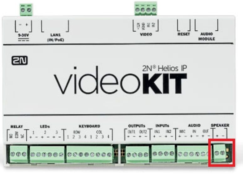 Helios IP Audio ( Video) kit -  připojovací konektor