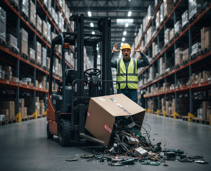 Nešetrná manipulace