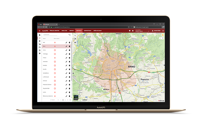 Jak nastavit oblasti a body v AutoGPS