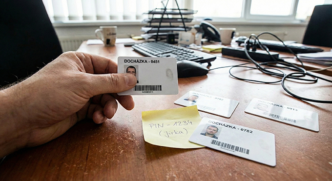 Docházkové karty zaměstnanců