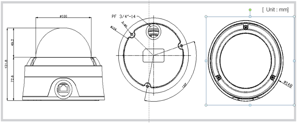 TCAM-5510 IP Box cam. Poe,TDN