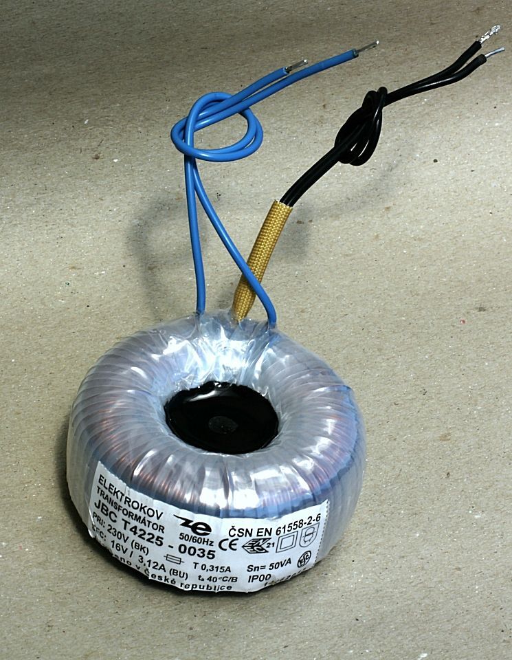 TRNT16/50 Toroid 16VAC, 50VA