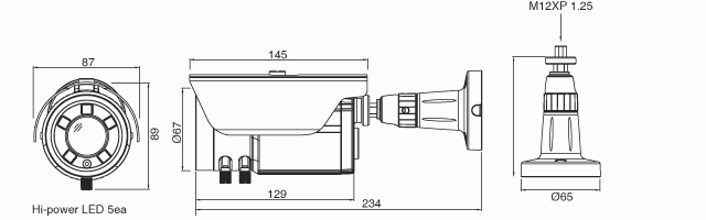 KPC-N551PU CCD, 5-50mm, AC/DC,