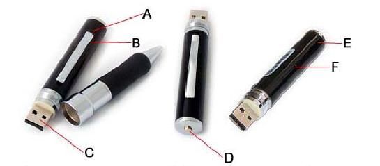 JW-P01 Spy cam USB Pen 4G