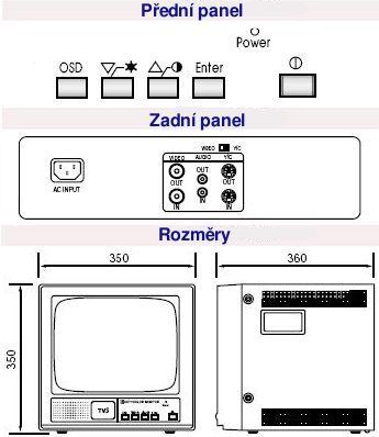 CM-14DA 14&quot;color mon.with audi