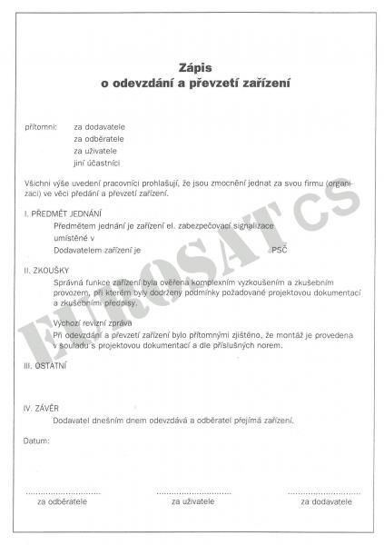 Kniha EZS - provozni deník EZS