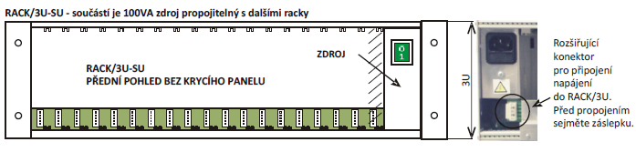 BK-RACK/3U-SU Montazni skrin