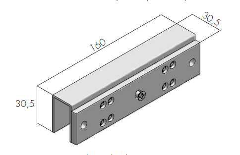 MHAX 300 sada,3000N, 265mm