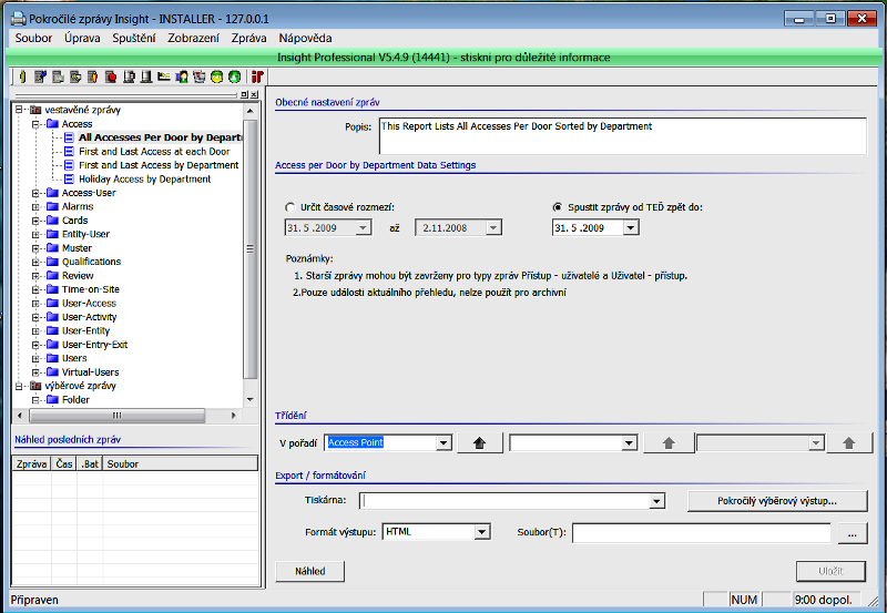 Insight Advanced Reporting Mod
