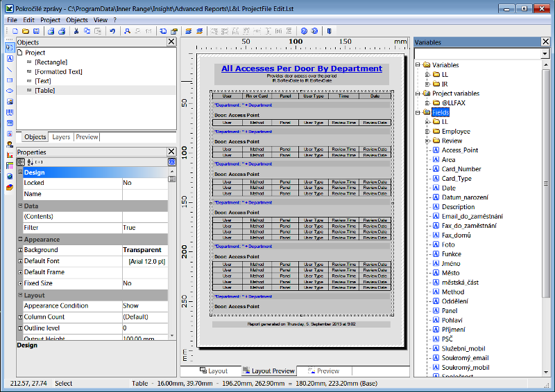 Insight Advanced Reporting Mod