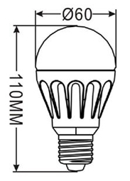 HLB05E27PW 5W LED žárovka E2