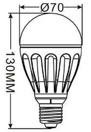 HLB09E27PW 9W LED zarovka E27
