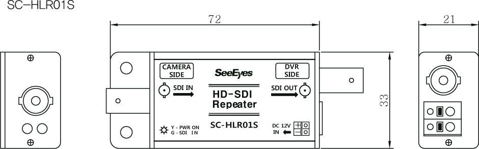 SC-HLR01P HD-SDI Repeater