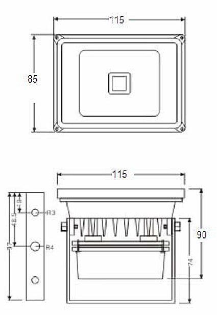 HLFL10PW 10W LED reflektor,PW