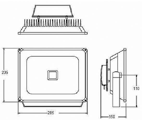 HLFL50PW 50W LED reflektor,PW