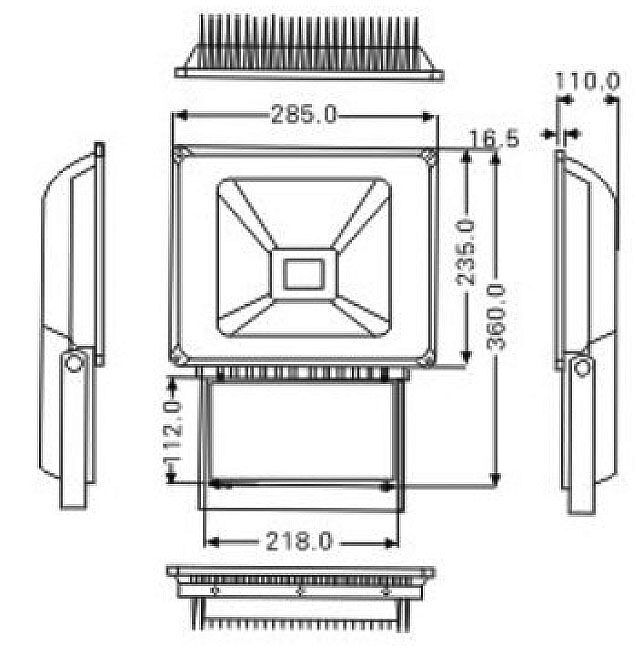 HLFL80PW 80W LED reflektor,PW