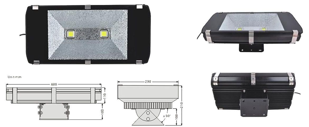 HLFL120NW 120W LED refl., NW
