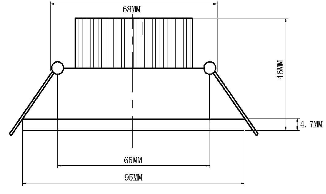 HLDL05PW 5W LED podhled 60° P