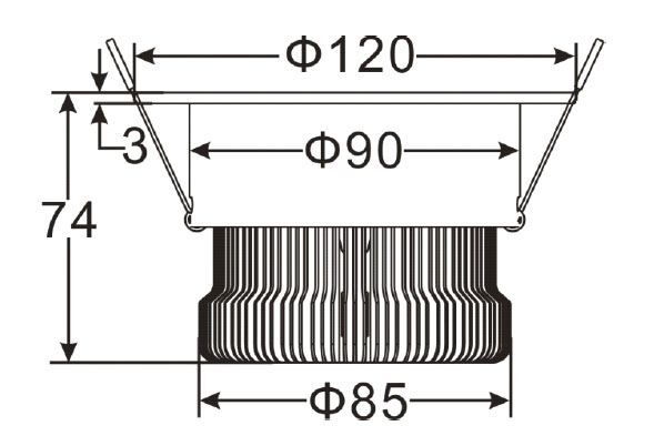 HLCREEDL20WW 20W LED svitidlo