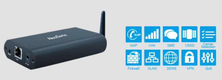 Yeastar NeoGate TG100 IP GSM Brána, 1xGSM port, 1xLAN