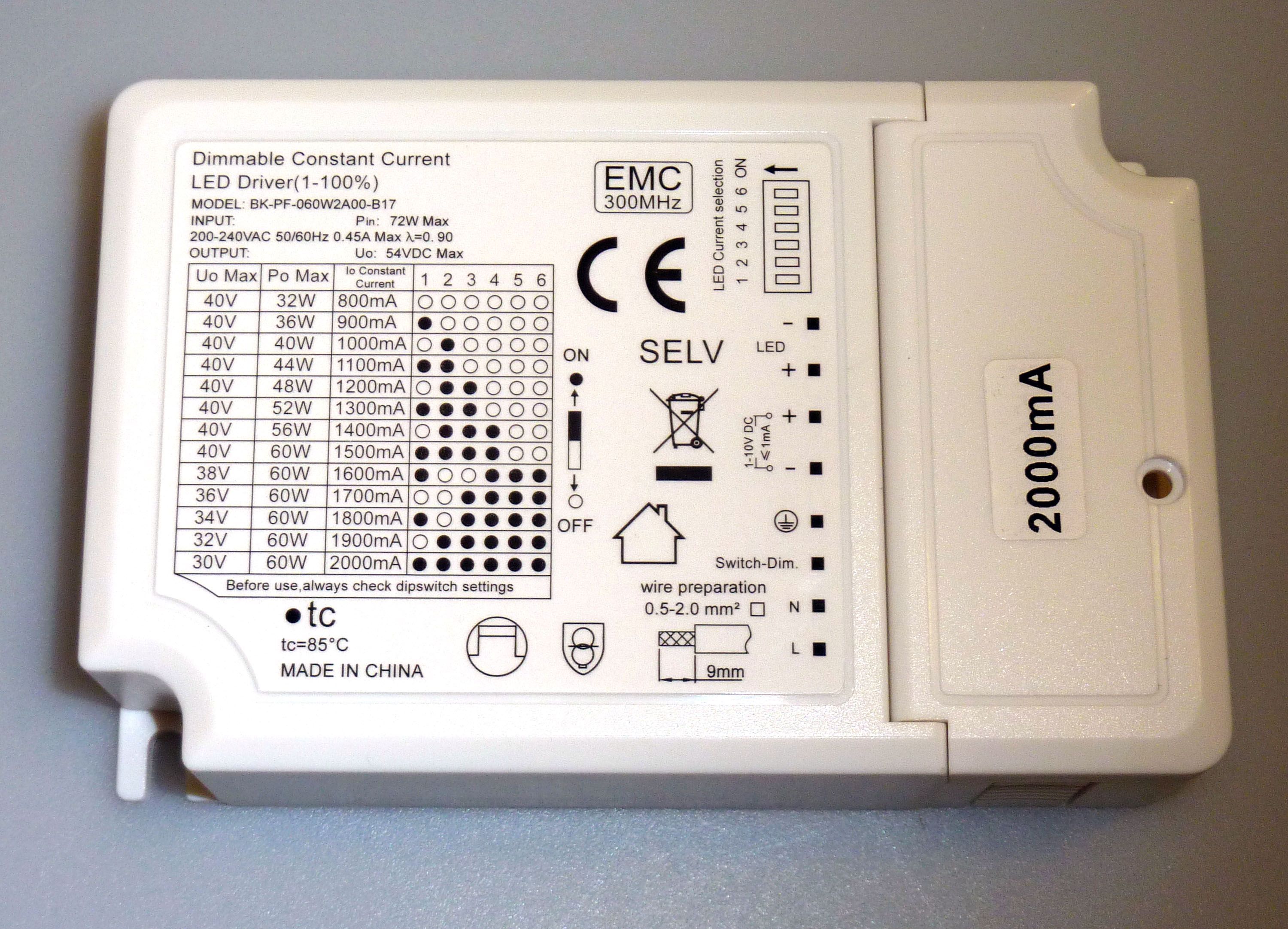 HDIM101B Stmívatelný zdroj 0-10V, 2A max