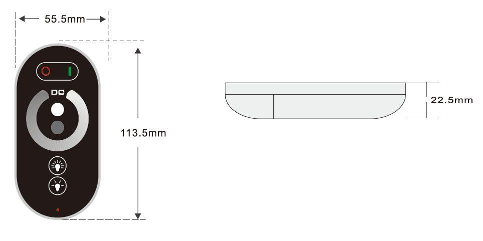 HDIM01 LED Dimmer 12-42VDC