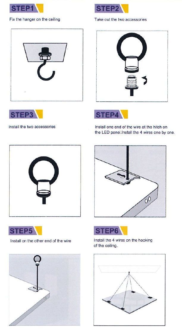 HLPLAS001 Zaves. lanko pro LED