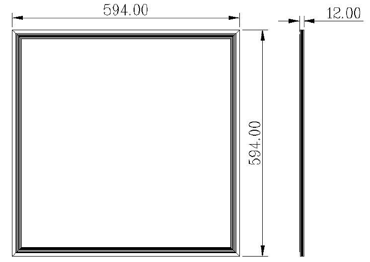 HLP59RGB50W panel 59x59cm 50W