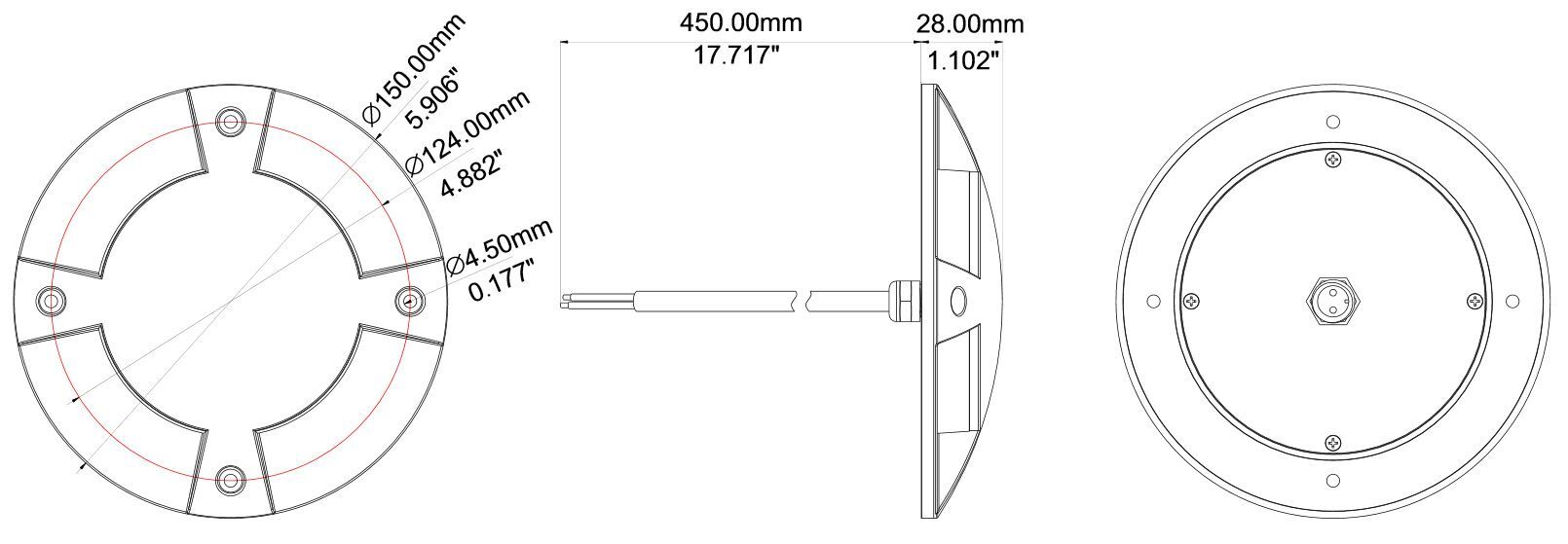 MD003D4R01 3W 12-24VDC lamp