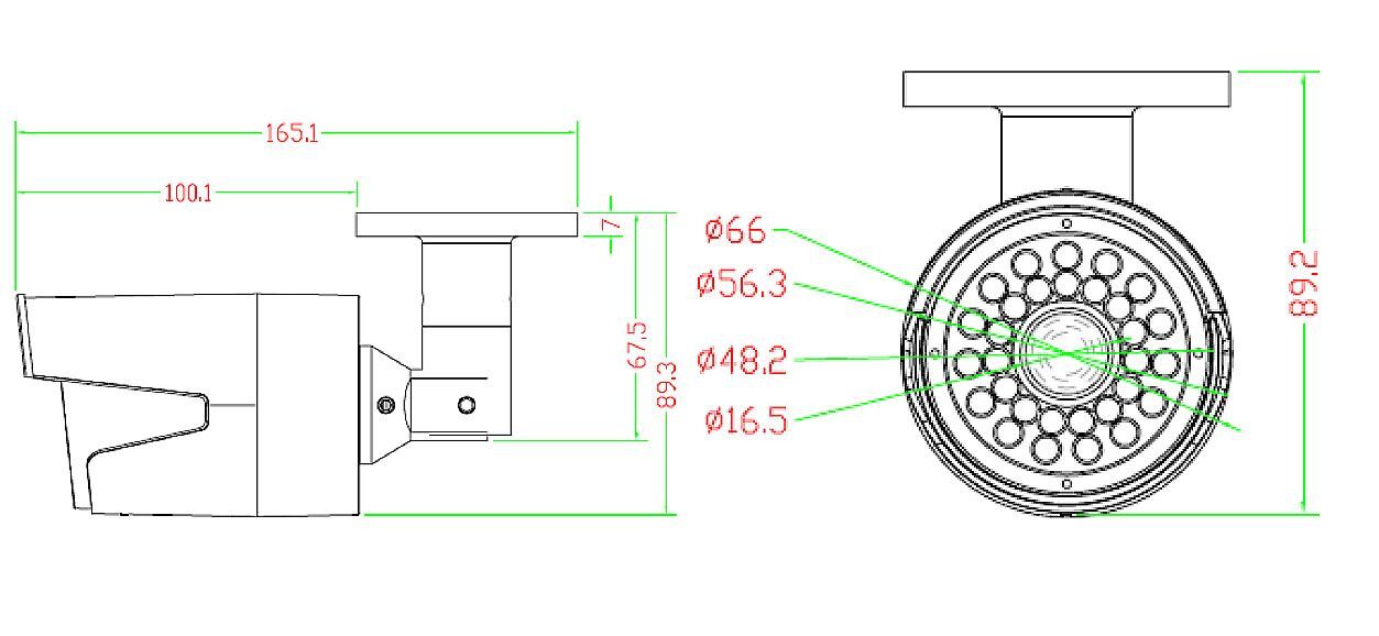B6320 3MP bullet IP camera
