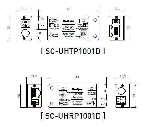 SC-UHCP1001D HD-SDI for UTP