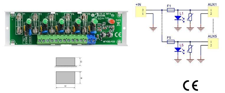 AWZ536 5x0.5A PTC/TOPIC fuse