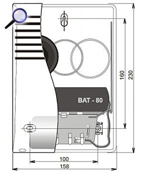 JA-80A externí siréna