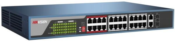 DS-3E0326P-E switch 24x100TX PoE + 2x Uplink 1000M Combo port