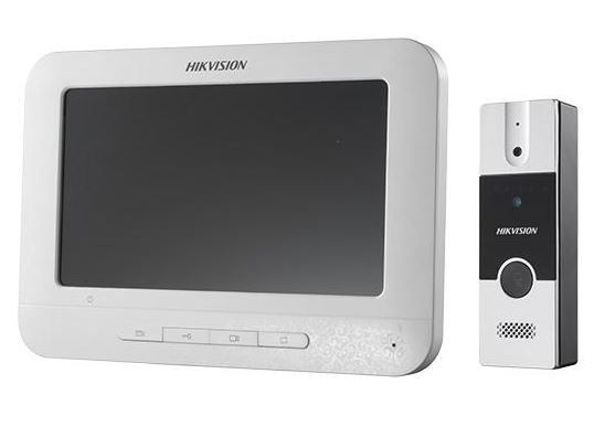 DS-KIS201 - kit videotelefonu, analog. 4-drát, bytový monitor + dveřní stanice