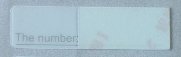 Náhradní jmenovka/štítek pro 2-4tlač