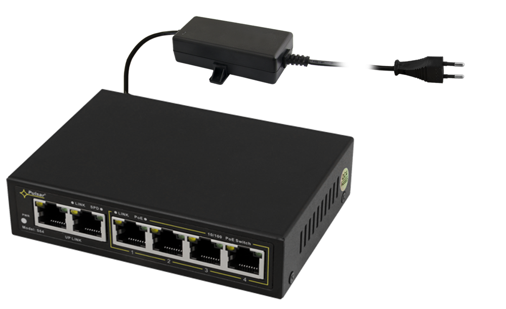 S64 PoE Switch 4xIP CAM