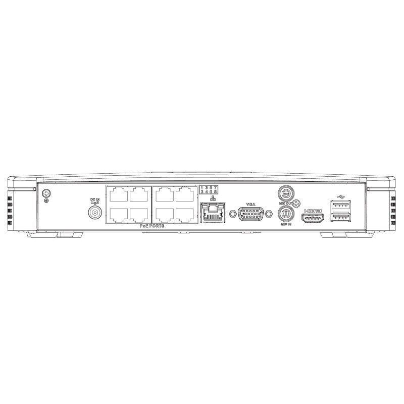 NVR2108-8P-4KS2 IP záznamové zařízení 4K