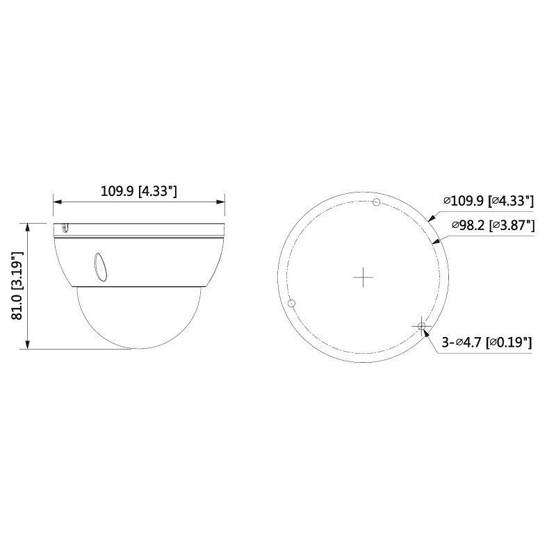 IPC-HDBW4431EP-ASE-0360B 4 Mpx dome IP kamera
