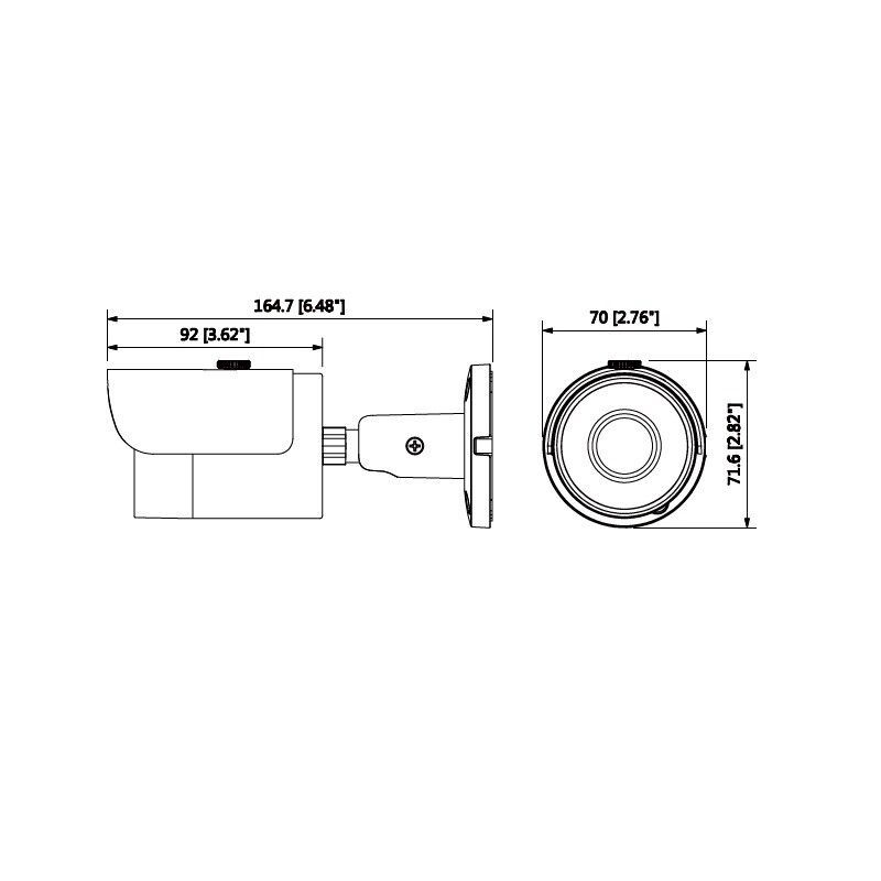 HAC-HFW1200SP-POC-0280B-S3A 2 Mpx kompaktní HDCVI kamera