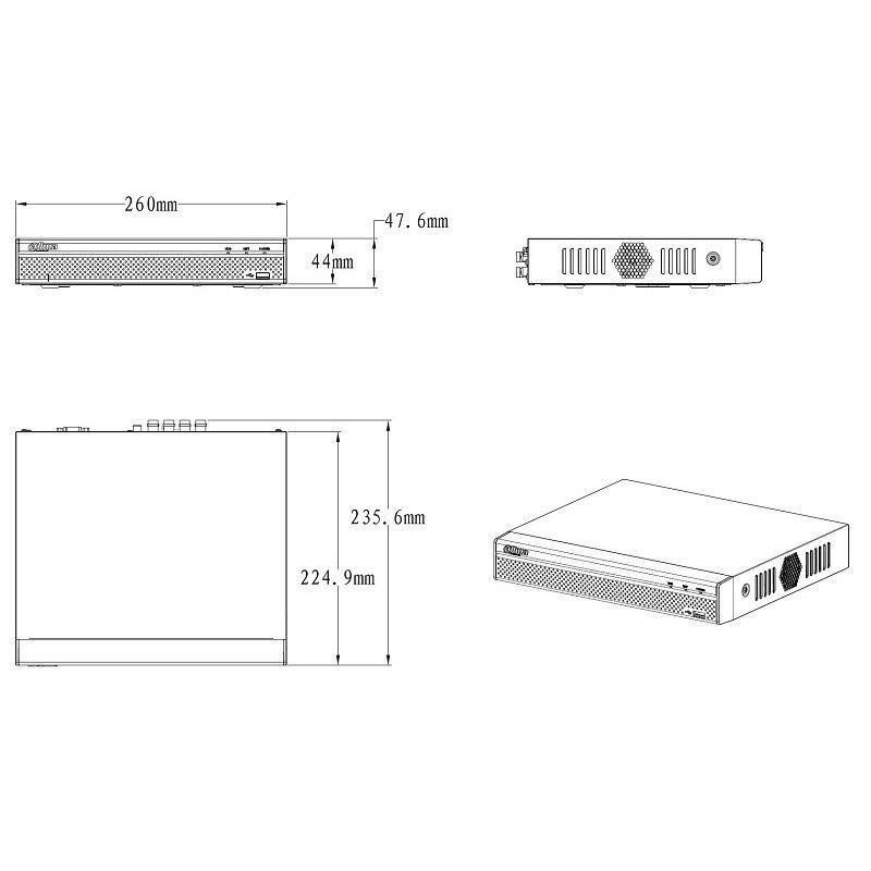 XVR4104HS-S2 pentabridní videorekordér 4kanálový
