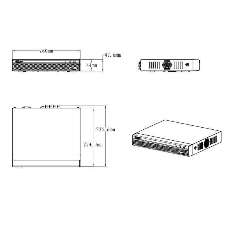 XVR5108HS-S2 pentabridní videorekordér 8kanálový