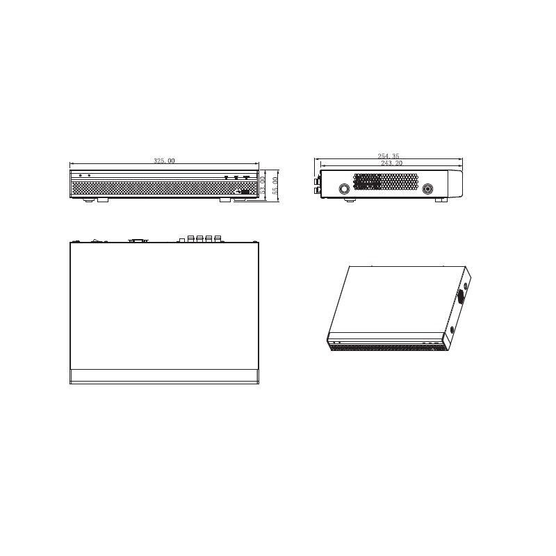 XVR5108H-4KL-8P pentabridní videorekordér