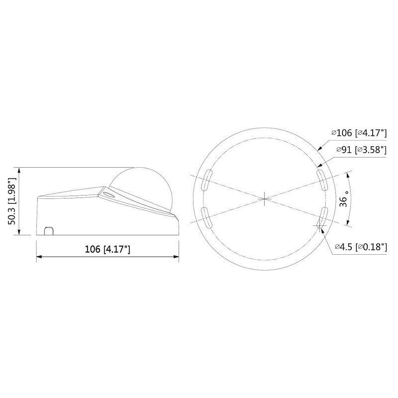 Dahua HAC-HDBW2231FP-0280B 2 Mpx HDCVI dome kamera