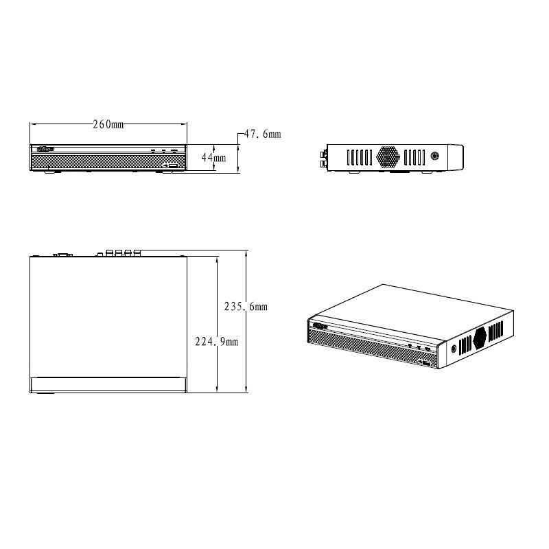 XVR5104HS-X pentabridní videorekordér 4kanálový