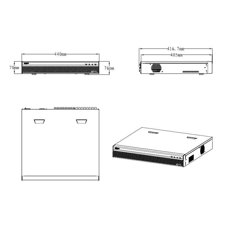 XVR5432L-X pentabridní videorekordér 32kanálový