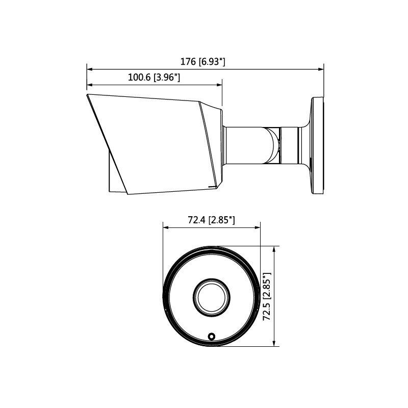 Dahua HAC-HFW1200TP-0280B-S3A kompaktní HDCVI kamera