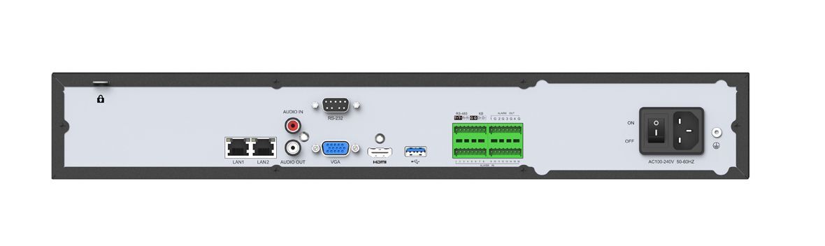 MS-N7016-G UHD 8MP(4K), 16 kanál NVR Pro, bez PoE, ALARM