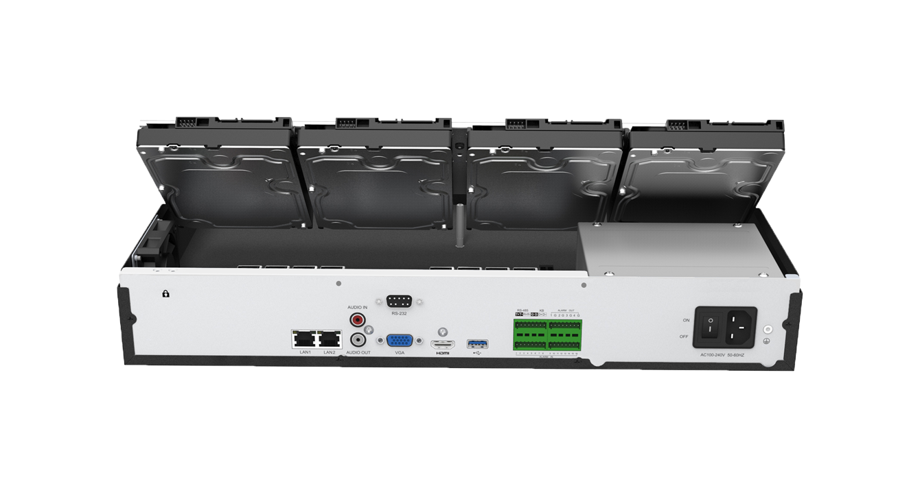 MS-N7016-G UHD 8MP(4K), 16 kanál NVR Pro, bez PoE, ALARM